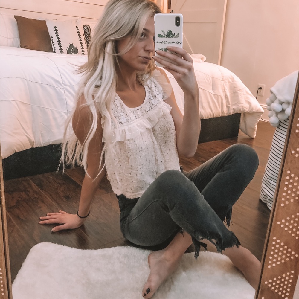 Free People Lace Crop Top